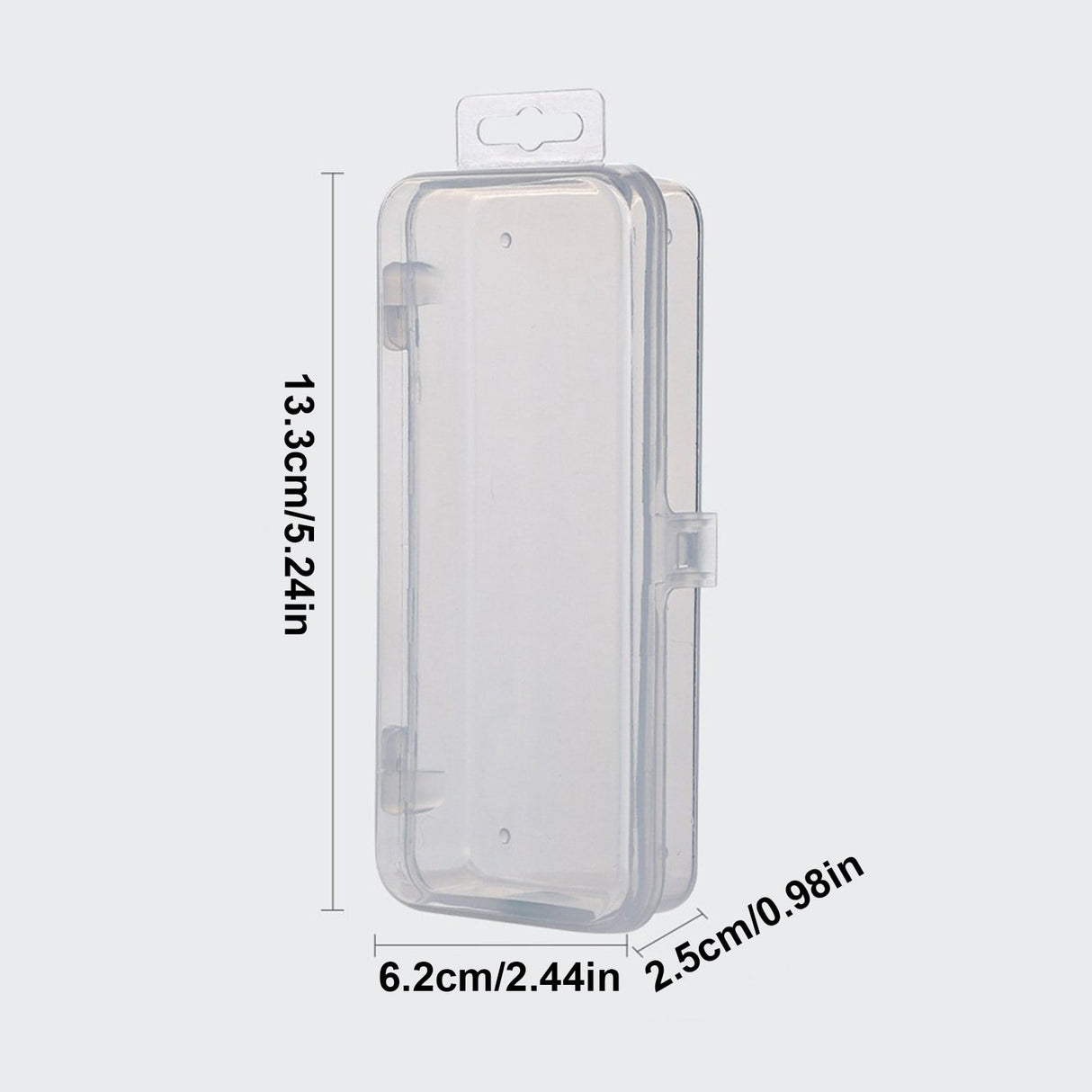 Rectangular Empty torage Box, Plastic Pencil Case, Clear Storage Container for Pencil,Crayon,Sticker,Cosmetics, 1 Pcs, 5.24x2.44x0.98 5.59" x 7.2" x 9.25" Clear