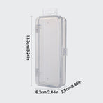 Rectangular Empty torage Box, Plastic Pencil Case, Clear Storage Container for Pencil,Crayon,Sticker,Cosmetics, 1 Pcs, 5.24x2.44x0.98 5.59" x 7.2" x 9.25" Clear