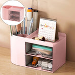 Rectangular Empty torage Box, Plastic Pencil Case, Clear Storage Container for Pencil,Crayon,Sticker,Cosmetics, 1 Pcs, 5.24x2.44x0.98 9.02" x 2.99" x 2.09" Pink