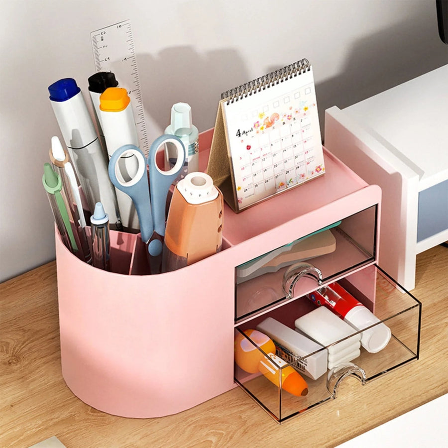 Rectangular Empty torage Box, Plastic Pencil Case, Clear Storage Container for Pencil,Crayon,Sticker,Cosmetics, 1 Pcs, 5.24x2.44x0.98 9.02" x 2.99" x 2.09" Pink