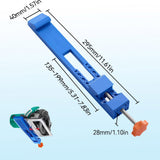 Adjustable Cutting Machine Base Guide, Electric Circular Saw Milling Positioning Clamp, Precision Wood Cutting Guide Cutting Machine Base Guide for Cutting and Milling Tasks, 1.57x11.61 11.61" x 1.57" Blue*2 Pcs