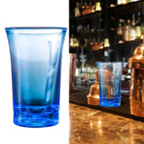 1 Pack Heavy Base Multicolor Shot Glasses Set, 1.2 oz Colorful Shot Bulk, Clear Shot Glass, Tequila Cups Small Glass, Shot Glasses for Whiskey, Tequila, Vodka, Spirits & Liquors(Blue,1.7x1.7x2.6") Blue