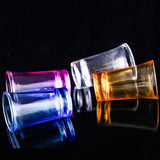 1 Pack Heavy Base Multicolor Shot Glasses Set, 1.2 oz Colorful Shot Bulk, Clear Shot Glass, Tequila Cups Small Glass, Shot Glasses for Whiskey, Tequila, Vodka, Spirits & Liquors(Blue,1.7x1.7x2.6") Blue