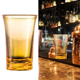 1 Pack Heavy Base Multicolor Shot Glasses Set, 1.2 oz Colorful Shot Bulk, Clear Shot Glass, Tequila Cups Small Glass, Shot Glasses for Whiskey, Tequila, Vodka, Spirits & Liquors(Blue,1.7x1.7x2.6") Yellow