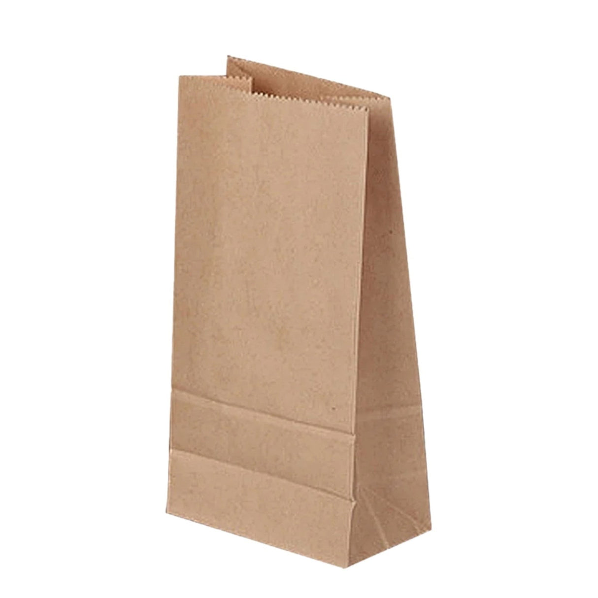 Paper Grocery Bags (50 Pcs Bulk) Heavy Duty Brown Paper Bag, Large Grocery Kraft Sacks, for Takeout, Restaurant, Retail, Shopping, 3.54x2.16x7.08 3.54" x 2.16" x 7.08" Khaki