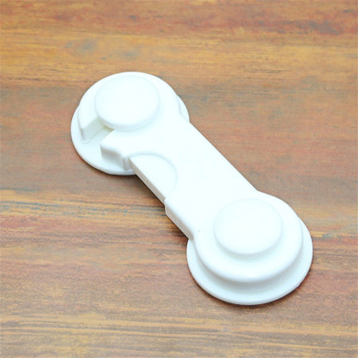 Cabinet Locks for Pet Safety, Plastic Latches with Adhesive for Drawer Cupboards Closet and Pantry Door, Fridge Lock for Protecting Dog and Cat, 2 Pcs, 3.74 Inches 3.74" White
