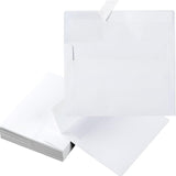 White Envelopes 40 Pack, 5 x 7 Square Envelopes Colored Self Seal for Wedding, Party Invitations, Greeting Cards, Announcements, Photos, 5.24 x 7.21 5.24" x 7.21" White
