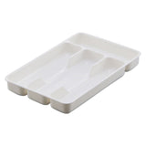 Small Silverware Tray, Heavy Duty Plastic Cutlery Tray, Durable Small Silverware Organizer, Keeps forks and spoons perfectly stacked, 1 Pack, 10.7x6.9 10.7