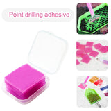 Diamond Painting Art Wax Refills for Diamond Art Dots Accessories, DIY Putty Glue and Wax for Diamond Art Embroidery Accessories with Storage Box, 6 Pcs, 0.98x0.98 0.98