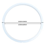 Silicone Sealing Rings for Pressure Cooker, Premium Pressure Pot Sealing Ring, 6 Quart Pressure Cookers, Replacement Silicone Gasket Seal Rings, 1 Pcs, 9.45 Inches 9.45" White