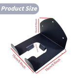 1 Pack Hair Dryer Holder, Wall Mount Self Adhesive Waterproof Blow Dryer Rack Storage Organizer Hanger, Compatible with Most Hair Blower Appliance, Curling Iron, Straightener(Z2-White) Black