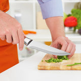 Knife Recommended By A Chef -Japanese Premium Knife, Super Sharp German High-Carbon Stainless Steel Boning Knifes with Eather Sheath for Home, Camping,Cattle Sheep Segmentation Tool (Boning knife) M - Side View
