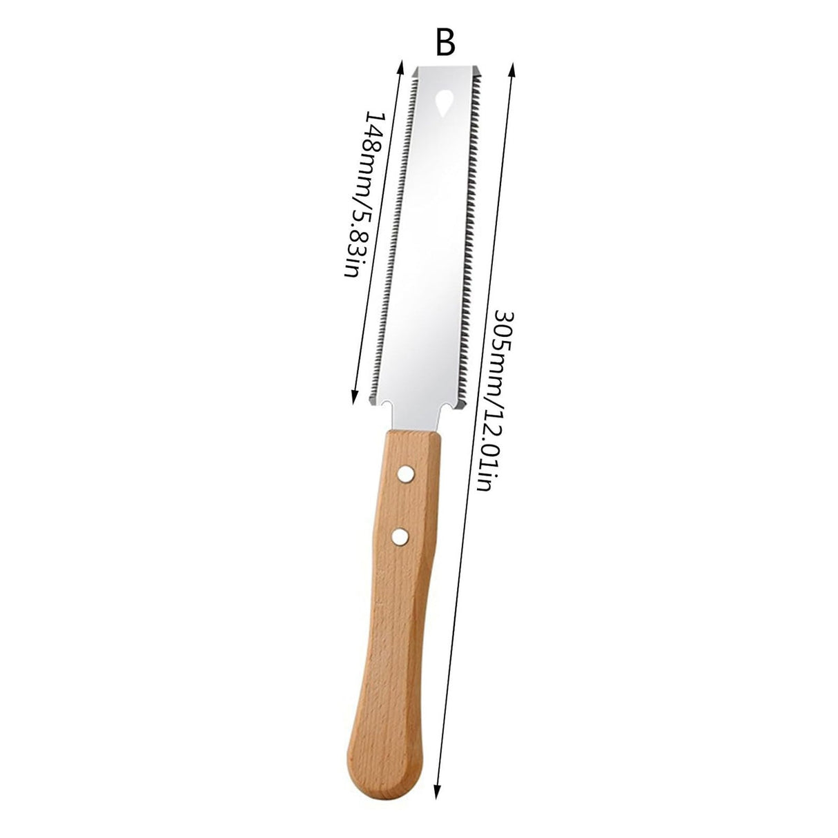 Japanese Pull Saw,Small Hand Saw, Japanese Double Pull Saw with Wooden Handle,Steel Blades and Wood Handles, Handsaw Cutting Edges, Flush Cutting Trim Tool for Carpentry(Silver2) Silver3