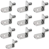 20 Pcs Shelf Support Peg,L Shaped Metal Shelf Peg With Hole,6 Mm Cabinet Shelf Bracket Peg,L-Shaped Plated Shelf Pins Holders for Bookcase Kitchen Closet Shelf Shelves Furniture Cabinet 20PCS