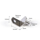 20 Pcs Shelf Support Peg,L Shaped Metal Shelf Peg With Hole,6 Mm Cabinet Shelf Bracket Peg,L-Shaped Plated Shelf Pins Holders for Bookcase Kitchen Closet Shelf Shelves Furniture Cabinet 20PCS