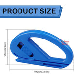 Sliding Gift Wrap Paper Cutter, Retractable Utility Knife, Portable Cutting Tool for Christmas Holiday Birthday Gift Wrapping, 10.0 x 5.7 cm, Red