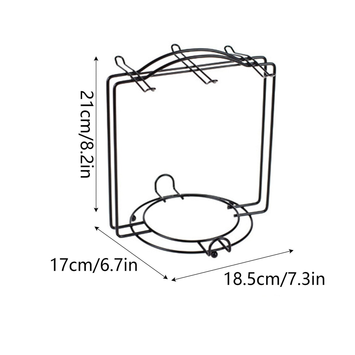 Under Cabinet Storage Mug Hooks, Under Cabinet Utensil Holder Hanger Hook, Double Sided Utensil Racks Coffee Mug Holder for Kitchen Storage, 12 Hooks, 10.03x3.15x2.75 7.3" x 6.7" x 8.2" Silver