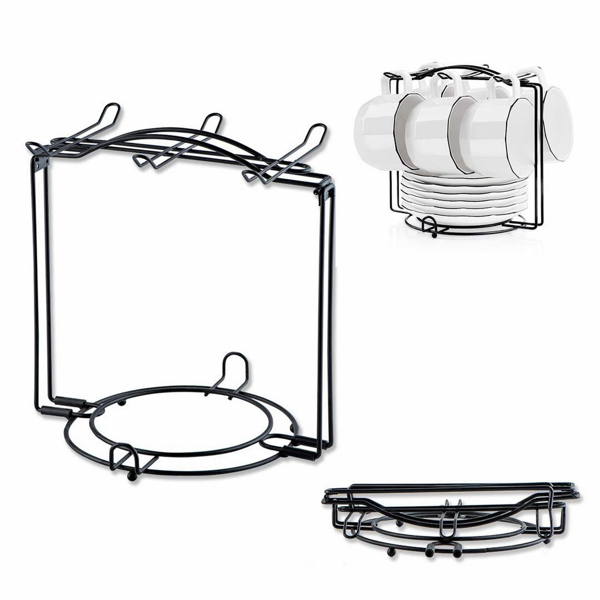 Under Cabinet Storage Mug Hooks, Under Cabinet Utensil Holder Hanger Hook, Double Sided Utensil Racks Coffee Mug Holder for Kitchen Storage, 12 Hooks, 10.03x3.15x2.75 7.3" x 6.7" x 8.2" Silver