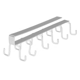 Under Cabinet Storage Mug Hooks, Under Cabinet Utensil Holder Hanger Hook, Double Sided Utensil Racks Coffee Mug Holder for Kitchen Storage, 12 Hooks, 10.03x3.15x2.75 10.03