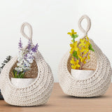 Oval Stackable Plastic Wicker Serving Basket, Imitation Rattan for Bread Fruit Vegetable, Kitchen Restaurant Indoor Outdoor, 28.0 x 21.0 cm, Beige