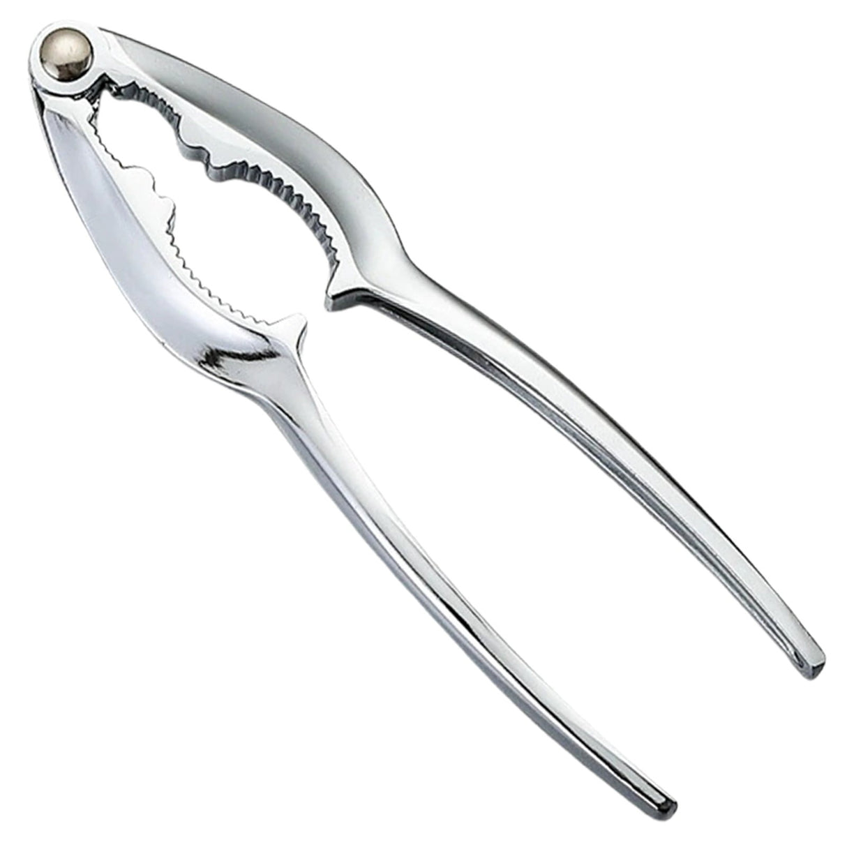 Walnut Cracker Tools, Nut Crackers for all Nuts, Walnut Nutcrackers, Metal Nut Shell Openers, Nut Shell Breakers Crackers, Kitchen Tools with Handle for Pecans Hazelnuts Pistachio, 1 Pcs, 5.75x1.26 5.75" x 1.26" Silver