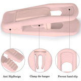 Light Pink Velvet Hangers, Durable Non- Breaking Velvet Clips, Strong Finger Clips for Thin Hangers, Perfect for Suits, Skirts, Pants & Small Clothes, 20 Pcs, 2.6x0.9 2.6" x 0.9" Light Pink*20