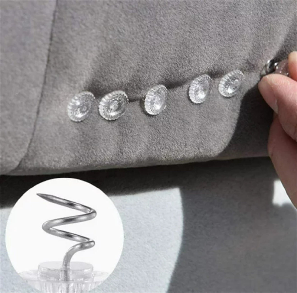 Bed Skirt Pins with Clear Heads for Upholstery, Slipcovers and Bedskirts, Upholstery Pins Twist，Bed Skirt Pins, Upholstery Tacks Twist Pins for Sofa, 50 Pcs, 0.6x0.39 0.6" x 0.39" Clear
