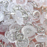 Bed Skirt Pins with Clear Heads for Upholstery, Slipcovers and Bedskirts, Upholstery Pins Twist，Bed Skirt Pins, Upholstery Tacks Twist Pins for Sofa, 50 Pcs, 0.6x0.39 0.6" x 0.39" Clear
