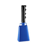 120dB Loud Brass Cowbell with Non-Slip Handle and Adjustable Strap,Perfect for Sporting Events like Baseball and Football Games,Also Ideal for Graduations,Parades,and Cheerleading Activities Blue