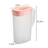 Oval Slim Plastic Pitchers With Lids, Clear Pitcher with Well-Gripped Handle, Water Jug, Ideal for Water, Juice & Iced Tea Beverage Jar Ice Tea Kettle, 1 Pcs, 5.91x2.95x9.65 5.91