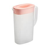 Oval Slim Plastic Pitchers With Lids, Clear Pitcher with Well-Gripped Handle, Water Jug, Ideal for Water, Juice & Iced Tea Beverage Jar Ice Tea Kettle, 1 Pcs, 5.91x2.95x9.65 5.91