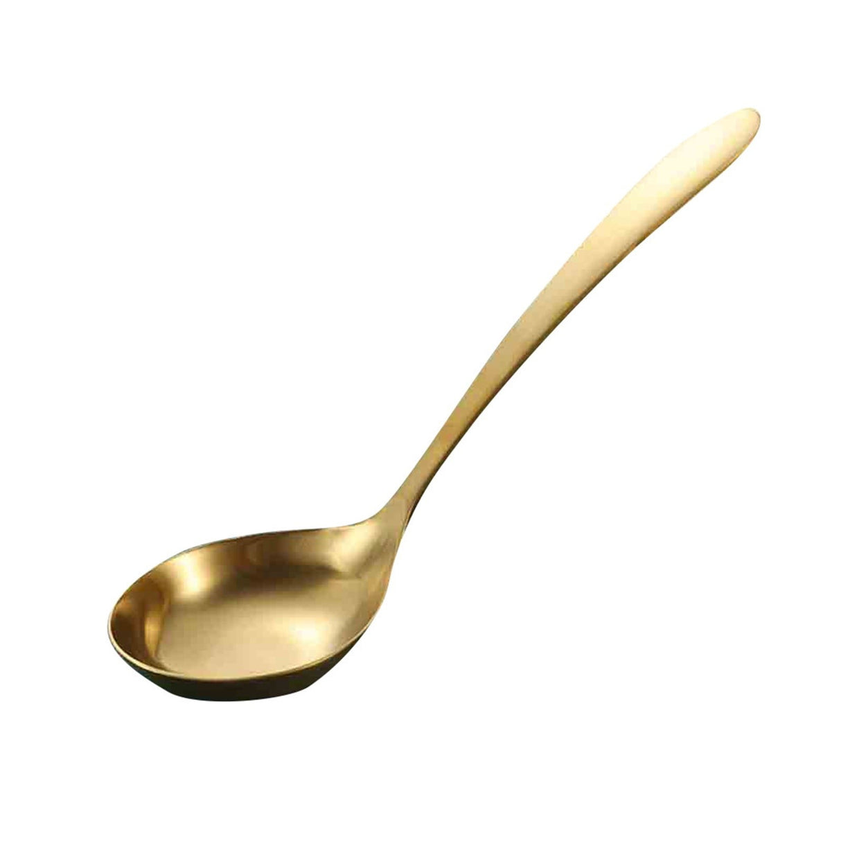Gold Ladle, Stainless Steel Kitchen Ladle With Gold Plating, Soup Ladle, Cooking Ladle, Metal Soup Spoon For Cooking, Dishwasher Safe, Easy to Clean, 1 Pcs One Size Gold