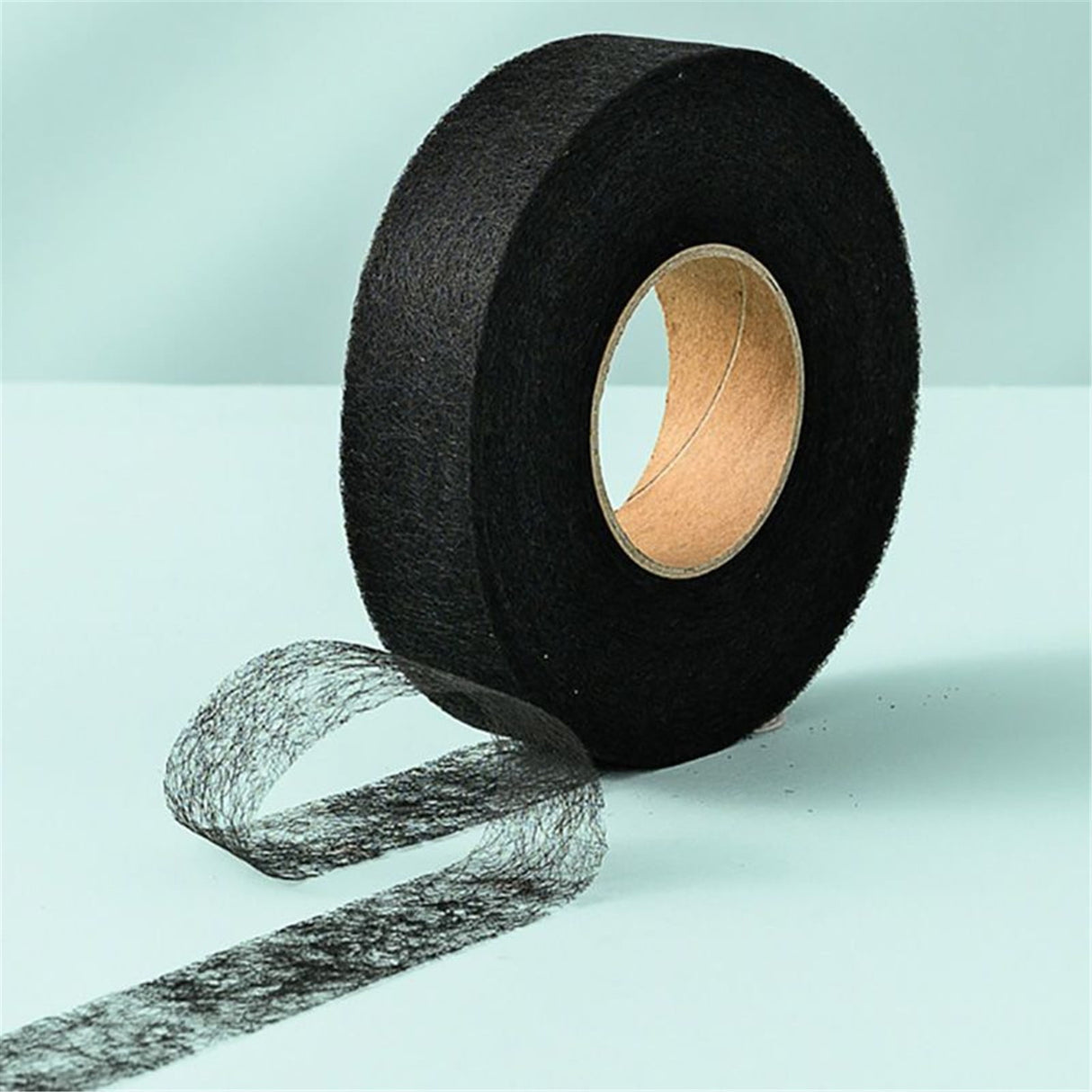 Iron on Hemming Tape, Hem Tape No Sew, Iron on Tape for Hemming, Non Sewing Tape, Fusible Tape Adhesive for Curtain, Pants, Clothes, 1 Roll, 0.78 In x 80 Yards 1.96 In x 80 Yards Black