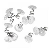 Heavy-Duty Upholstery Pins, Transparent Plastic Head Screw Nail for Upholstery and Fixed Blankets Sofa Sets Clear Heads Twist Pins Slipcovers Bedskirts, 50 Pcs, 0.6x0.39 0.6