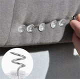 Heavy-Duty Upholstery Pins, Transparent Plastic Head Screw Nail for Upholstery and Fixed Blankets Sofa Sets Clear Heads Twist Pins Slipcovers Bedskirts, 50 Pcs, 0.6x0.39 0.6" x 0.39" Clear*50