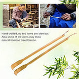 Bamboo Back Scratchers, Back Scratcher, Wooden Back Scratcher,Backscratcherwith Long Handle for Adults Men Women,Bamboo Back Scratchers, Itchy Scratcher - 45-Degree Angle