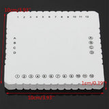 \u200bKumihimo Disk Braiding Wheel Lightweight & Convenient Friendship Bracelet Disc Square & Round Kumihimo Supplies for Beading & Bracelet Weaving Kit DIY, 1 Set, 3.94"x3.94 3.94" x 3.94" White