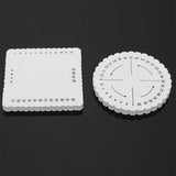 \u200bKumihimo Disk Braiding Wheel Lightweight & Convenient Friendship Bracelet Disc Square & Round Kumihimo Supplies for Beading & Bracelet Weaving Kit DIY, 1 Set, 3.94