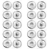 Snap Buttons for Clothes, Heavy Duty Metal Snaps for Fabric, 15mm Metal Sewing Snaps, Press Studs for Sewing Clothes Jeans Handbag DIY Craft Projects (Silver/10 Sets) 0.59 Inches 0.59