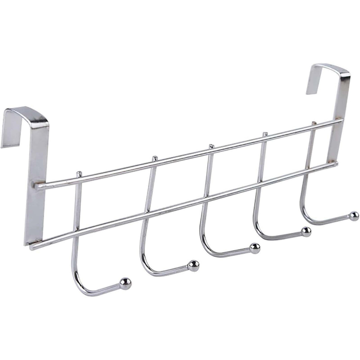1 Piece Over The Door Hooks, Door Hanger, Over The Door Towel Rack, Door Coat Towel Hanger Door Coat Rack,No Drilling, White, 24.6 x 8.9 x 2 cm