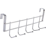 1 Piece Over The Door Hooks, Door Hanger, Over The Door Towel Rack, Door Coat Towel Hanger Door Coat Rack,No Drilling, White, 24.6 x 8.9 x 2 cm