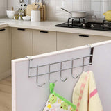 1 Piece Over The Door Hooks, Door Hanger, Over The Door Towel Rack, Door Coat Towel Hanger Door Coat Rack,No Drilling, White, 24.6 x 8.9 x 2 cm