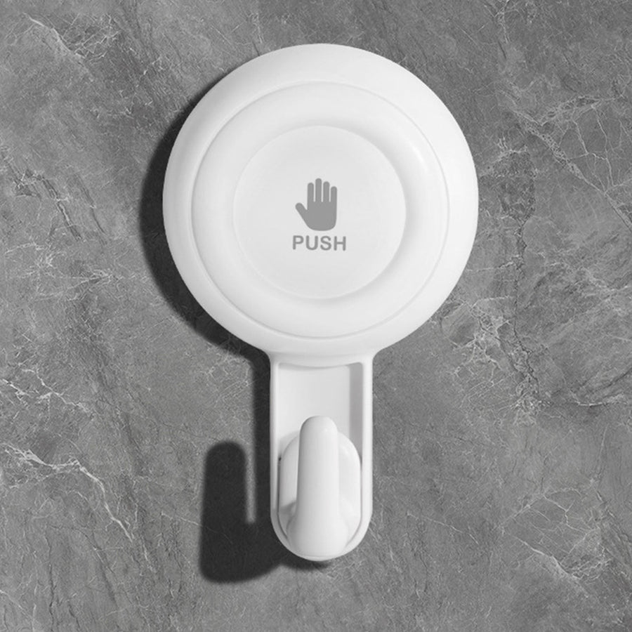 Powerful Suction Cup Shower Hooks for Towel, Loofah, 360° Rotatable Damage-free Hanging Versatile Wall Hooks for Inside Bathroom, Decoration, Removable Suction Holders, 1 Pcs, 4.37x2.67x1.81 4.37" x 2.67" x 1.81" White1