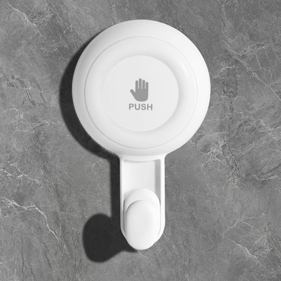 Powerful Suction Cup Shower Hooks for Towel, Loofah, 360° Rotatable Damage-free Hanging Versatile Wall Hooks for Inside Bathroom, Decoration, Removable Suction Holders, 1 Pcs, 4.37x2.67x1.81 4.37" x 2.67" x 1.81" White1