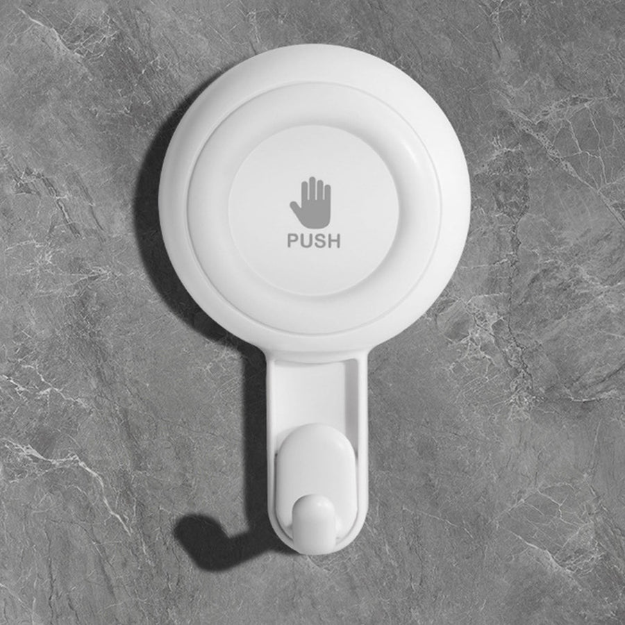 Powerful Suction Cup Shower Hooks for Towel, Loofah, 360° Rotatable Damage-free Hanging Versatile Wall Hooks for Inside Bathroom, Decoration, Removable Suction Holders, 1 Pcs, 4.37x2.67x1.81 4.37" x 2.67" x 1.81" White1