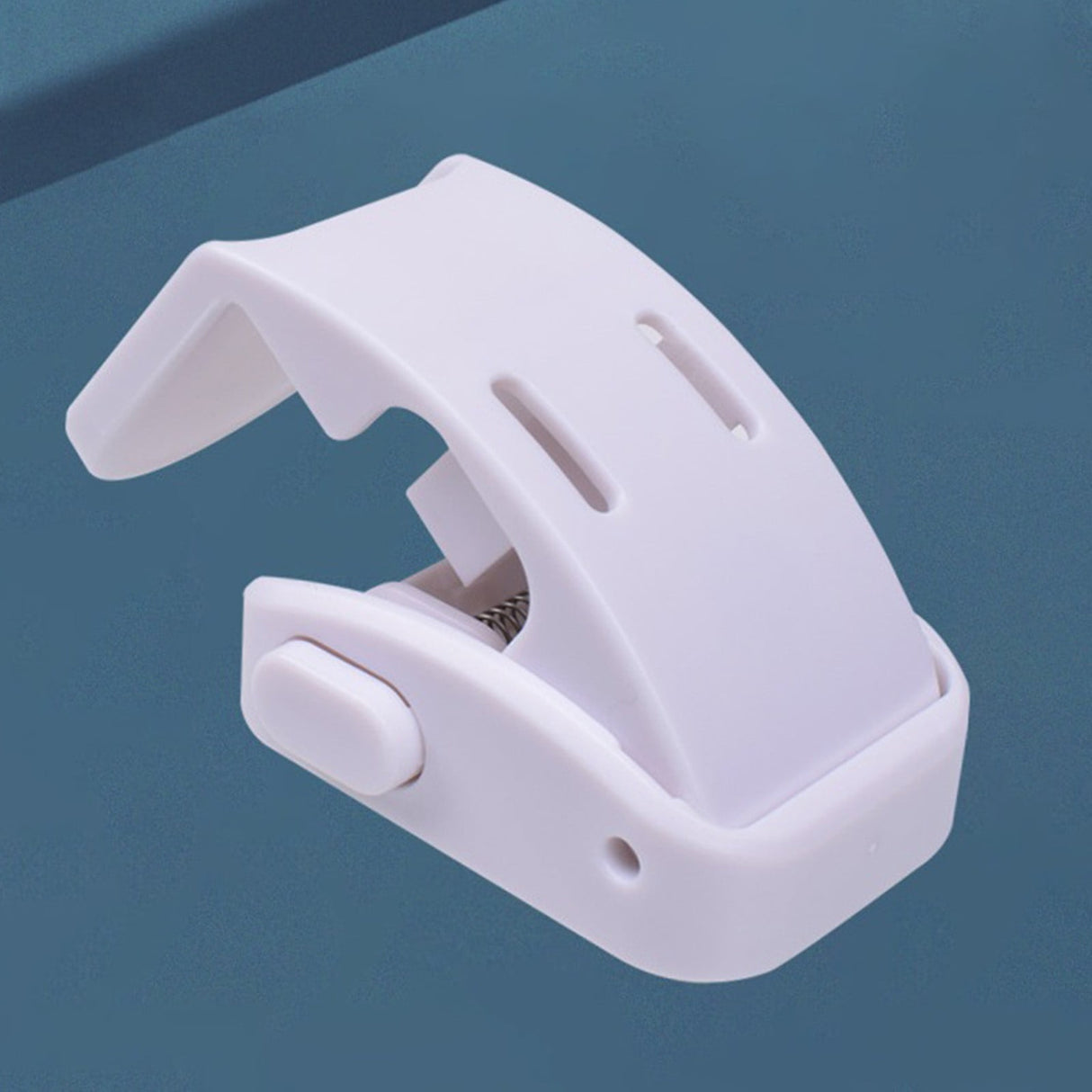 Drawer Locks Child Proofing, Child Proof Cabinet Locks For 0-12 Month Safety Botton Lock For Drawers Side Furniture Latches Corner Edges, 1 Pcs, 2.68x2.28 2.68" x 2.28" White