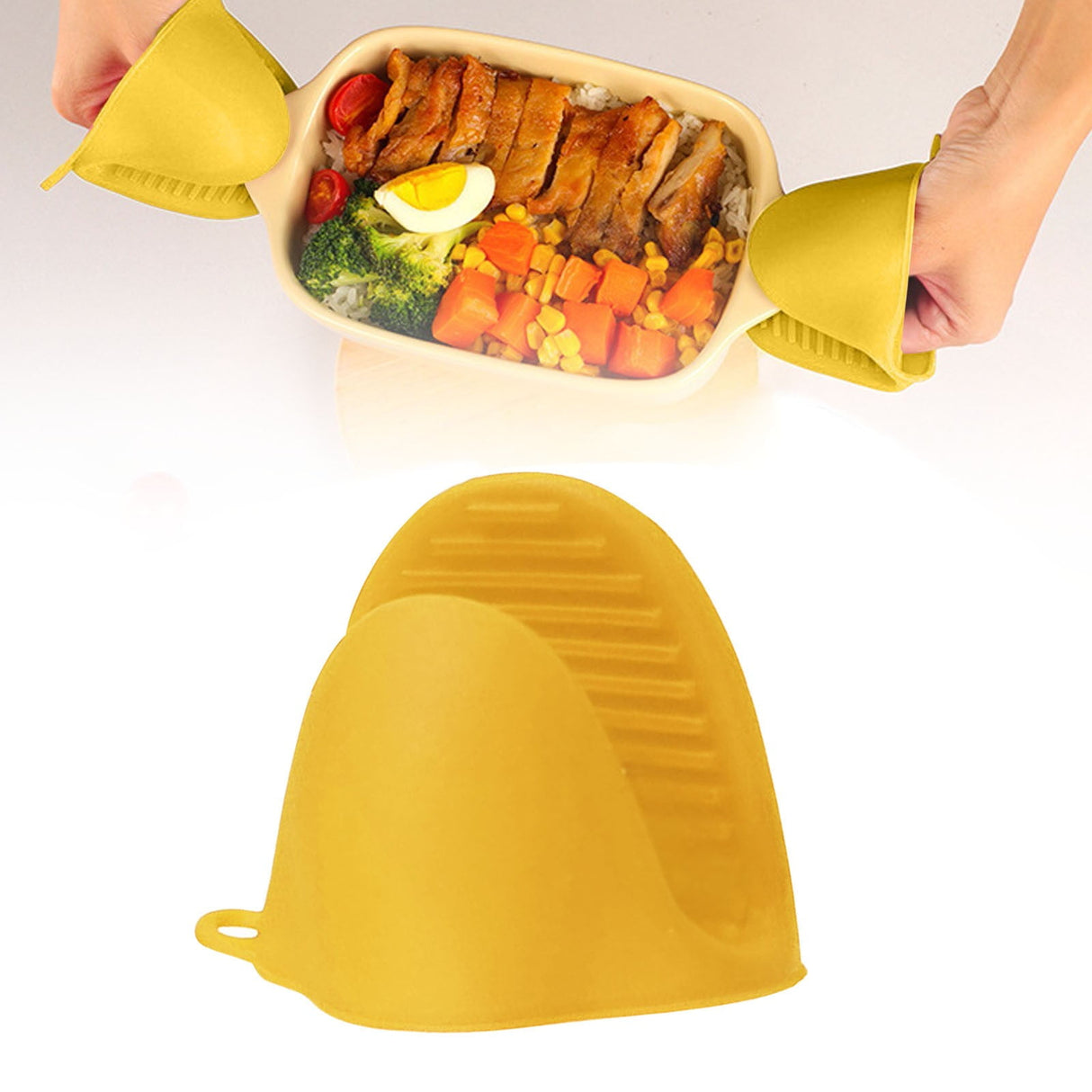 Oven Mitts Heat Resistant, Mini Oven Mitts, Mini Silicone Oven Gloves,Pinch Grips Mitts Potholder for Kitchen Cooking & Baking, 1 Pcs, 3.93x3.35 3.93" x 3.35" Dark Orange
