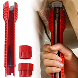 8 in 1 Multifunctional Sink Bathroom Wrench, Plumbing Installation Tool Household Water Pipe Faucet Washing Basin Corner Valve Sink Repair Removal Tool, 10.3 Inches 10.3