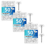 100 Pcs Push Pins Tacks, Thumb Tacks for Wall, Clear Plastic Head, Steel Point, Decorative Push Pins, Standard Thumb Tacks for Bulletin Board, Corkboard, Map, Calendar, Photo, Home, Office(Clear) Clear(150PC)