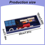 Cue Stick Tip Repair Kit, Cue Tips Accessorie, Include Pool Cue Tips, Pool Cue Repairers, Billiard Cue Clamp, Cue Tip Glue, Billiards Shaper, Cue Tips Accessorie, 20 Pcs Set, 9.45x3.94x1.18 9.45